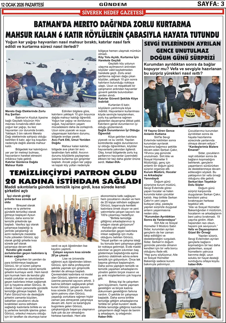 12.01.2026 Tarihli Gazetemiz 