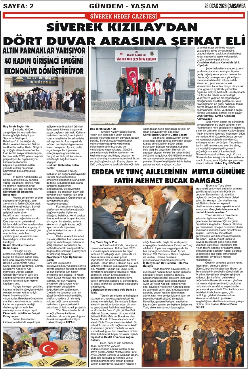 28.01.2026 Tarihli Gazetemiz