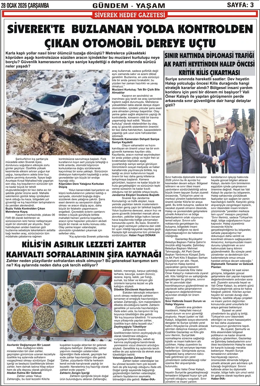 28.01.2026 Tarihli Gazetemiz