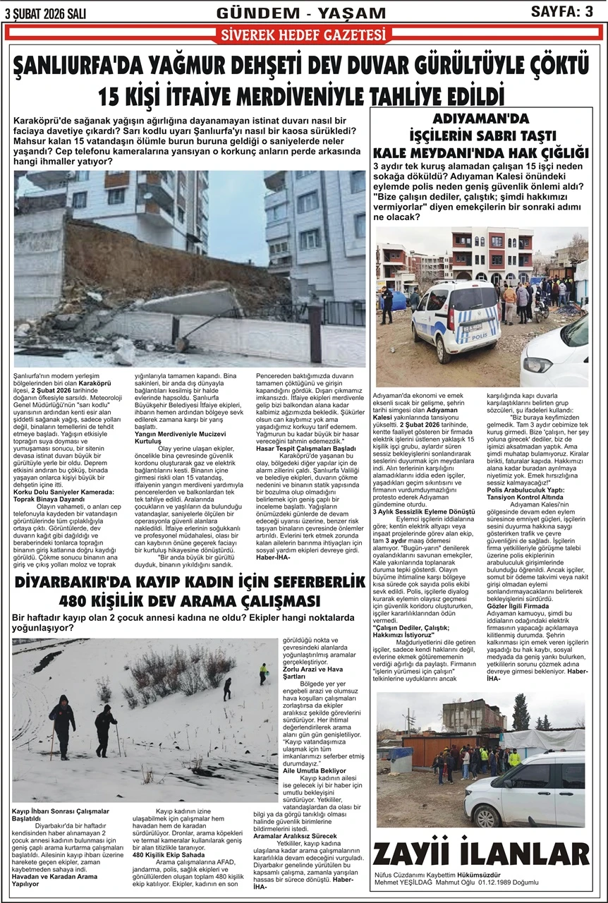 03.02.2026 Tarihli Gazetemiz