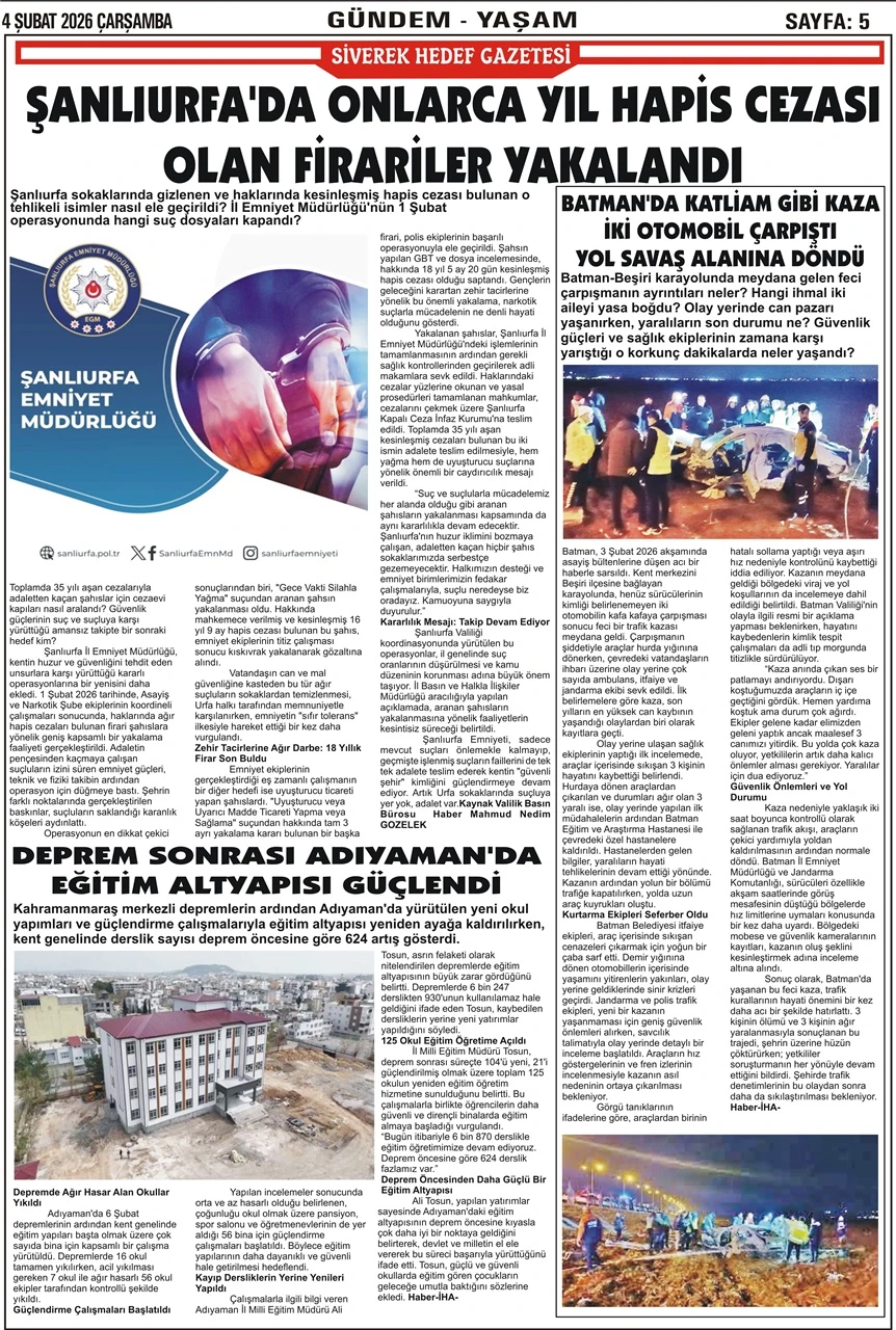 04.02.2026 Tarihli Gazetemiz 