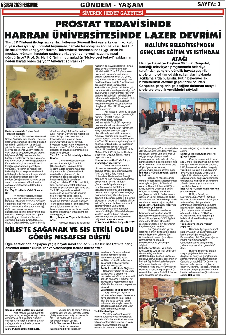 05.02.2026 Tarihli Gazetemiz