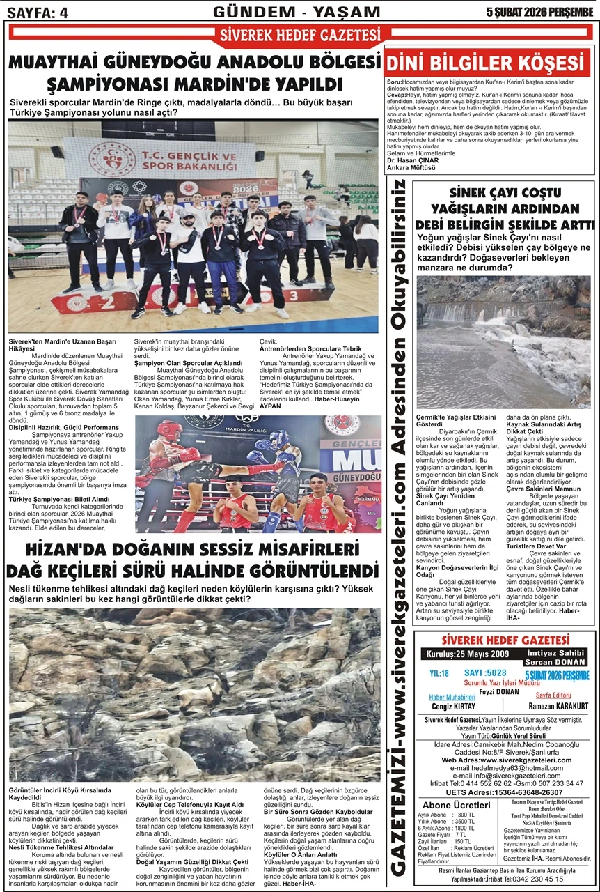 05.02.2026 Tarihli Gazetemiz