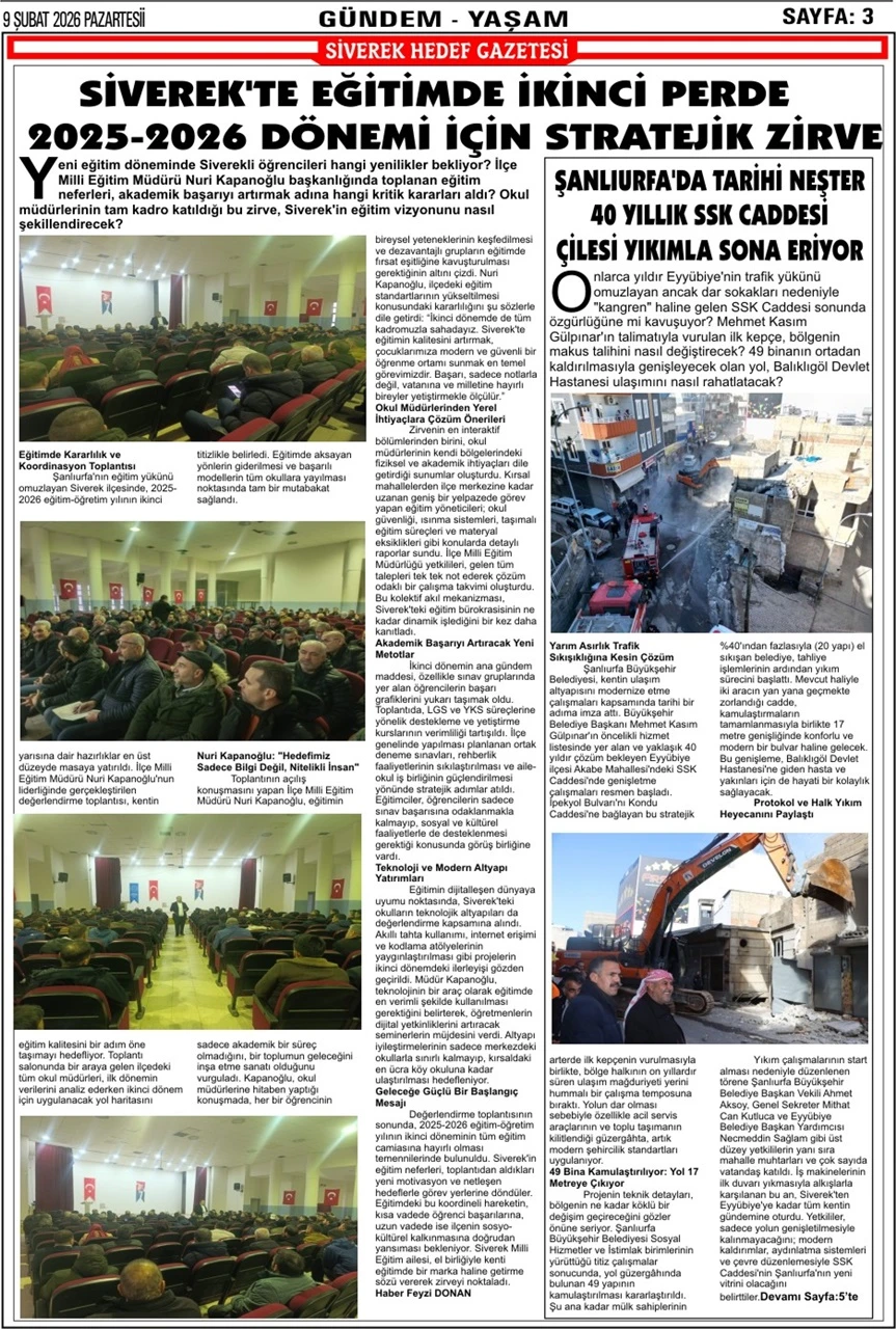 09.02.2026 Tarihli Gazetemiz