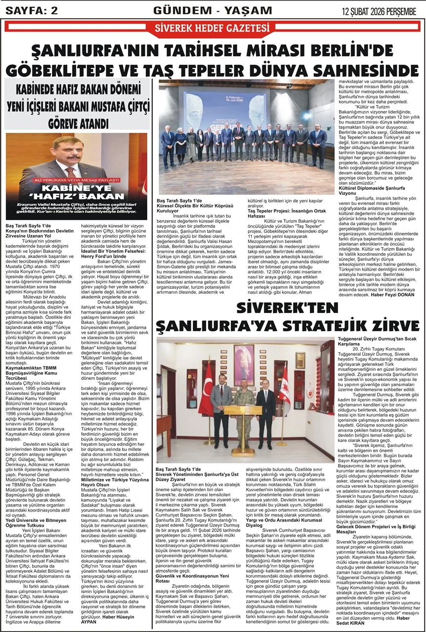 12.02.2026 Tarihli Gazetemiz