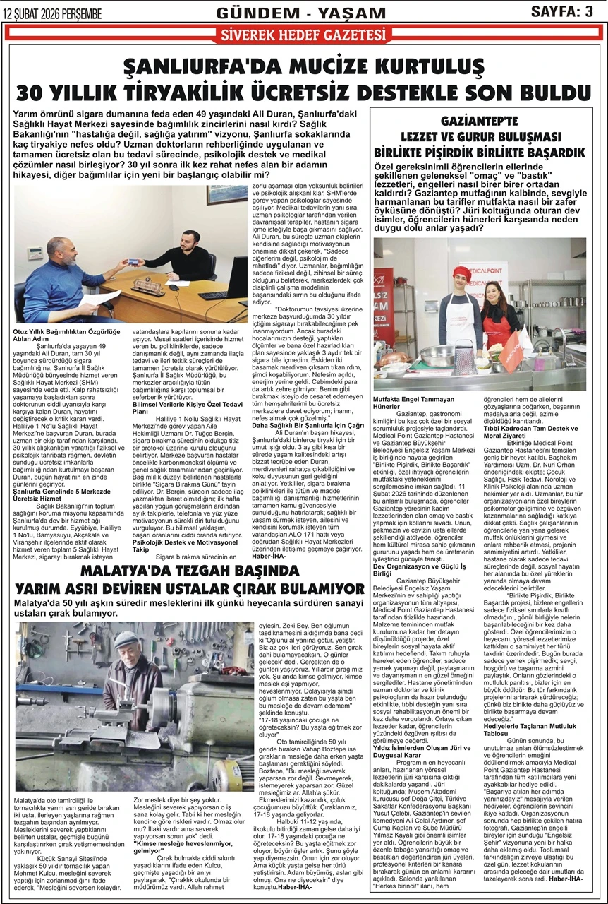 12.02.2026 Tarihli Gazetemiz