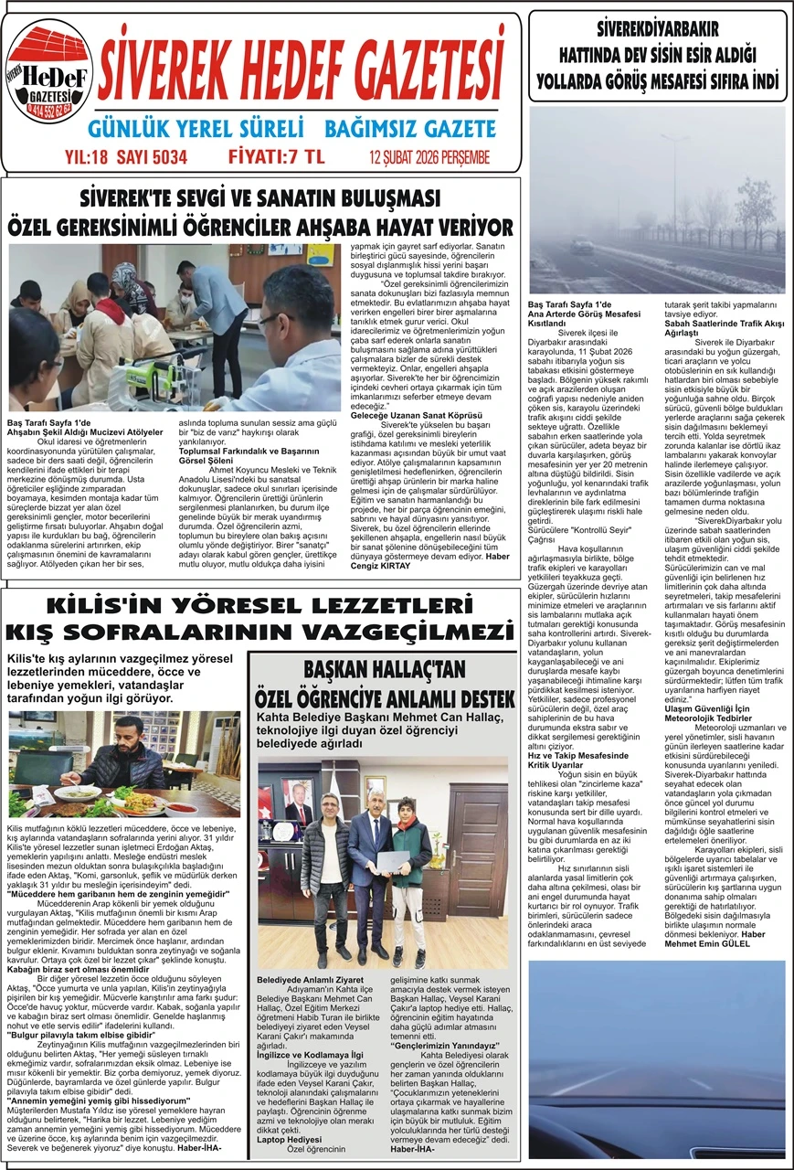 12.02.2026 Tarihli Gazetemiz
