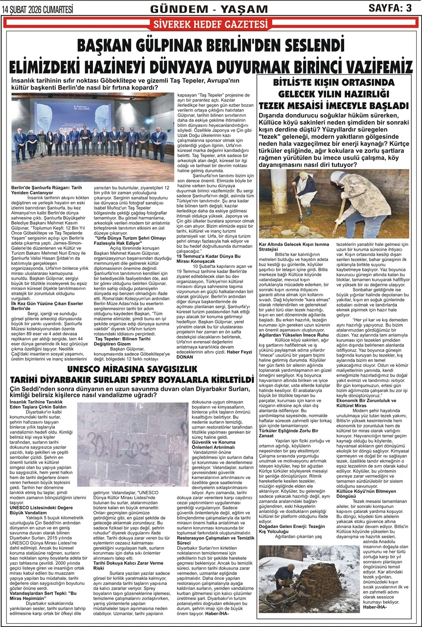 14.02.2026 Tarihli Gazetemiz