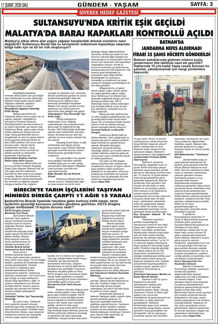 17.02.2026 Tarihli Gazetemiz