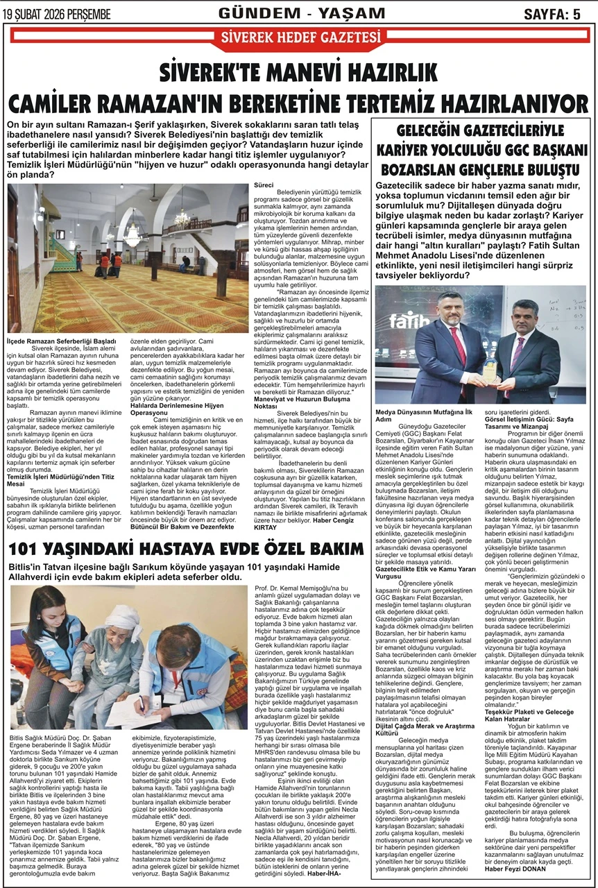 19.02.2026 Tarihli Gazetemiz
