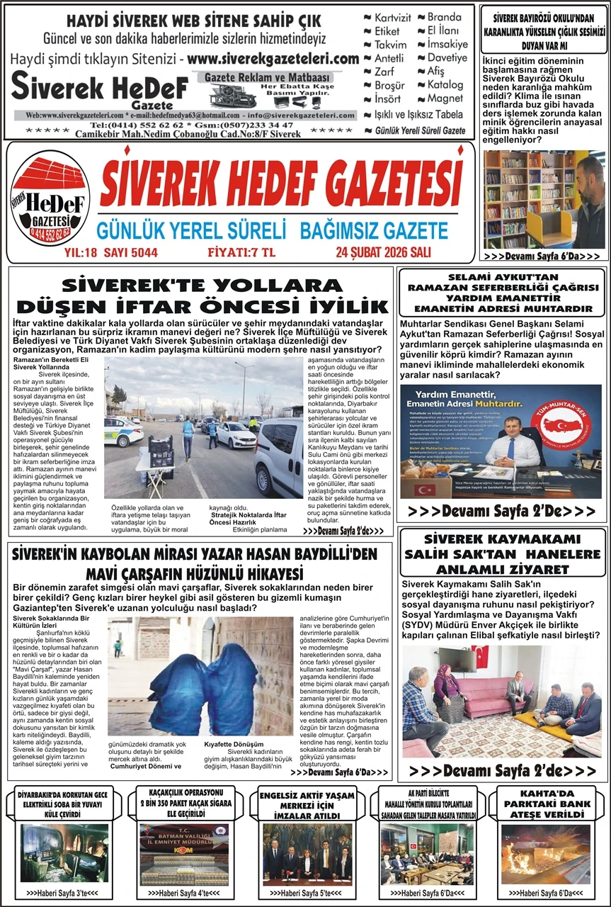 24.02.2026 Tarihli Gazetemiz