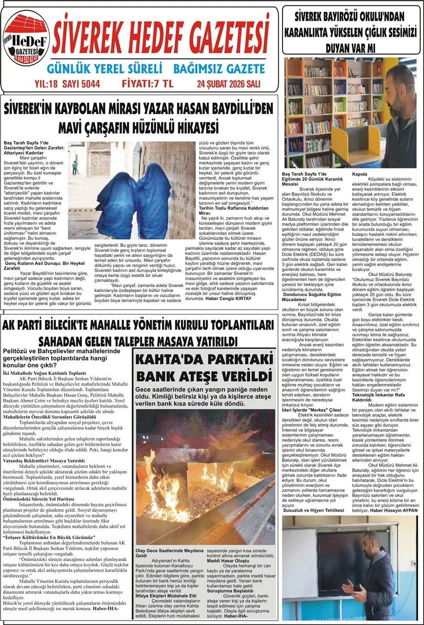 24.02.2026 Tarihli Gazetemiz