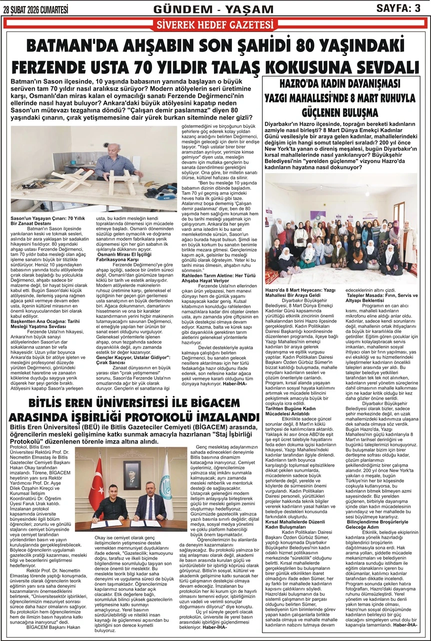 28.02.2026 Tarihli Gazetemiz