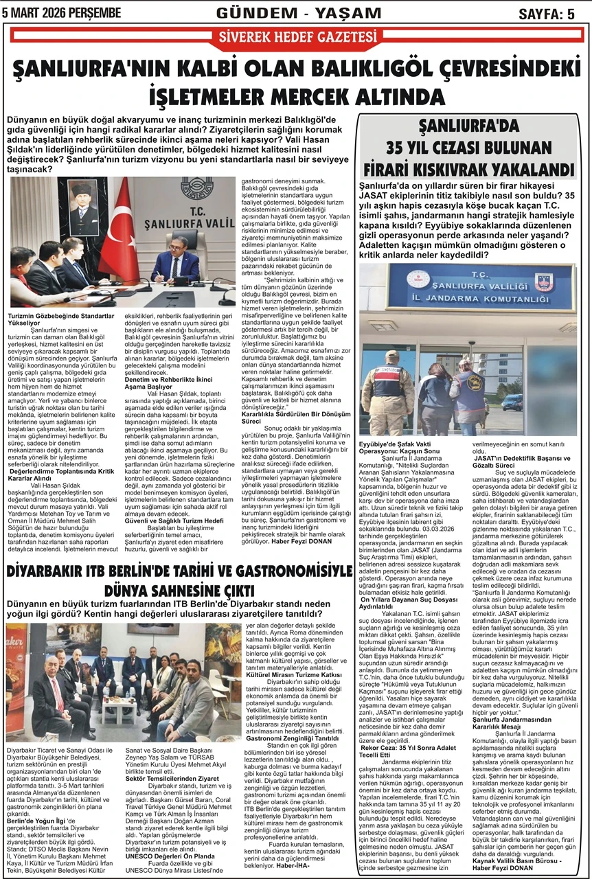 05.03.2026 Tarihli Gazetemiz