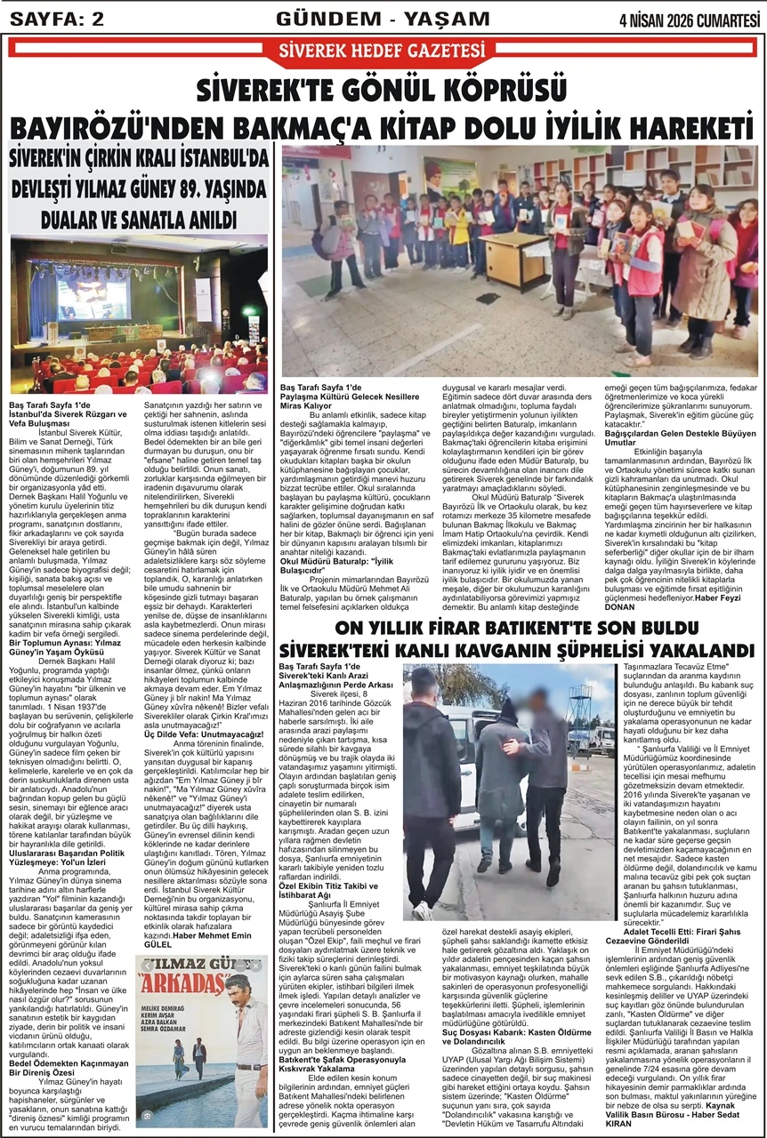 04.04.2026 Tarihli Gazetemiz