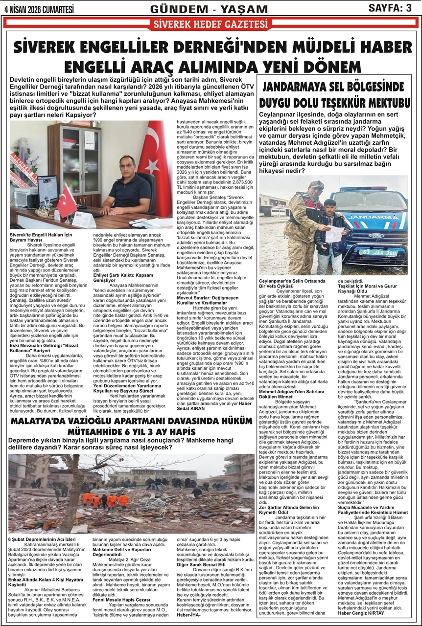 04.04.2026 Tarihli Gazetemiz