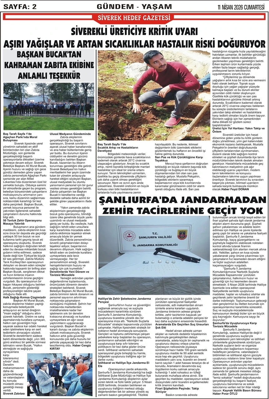11.04.2026 Tarihli Gazetemiz