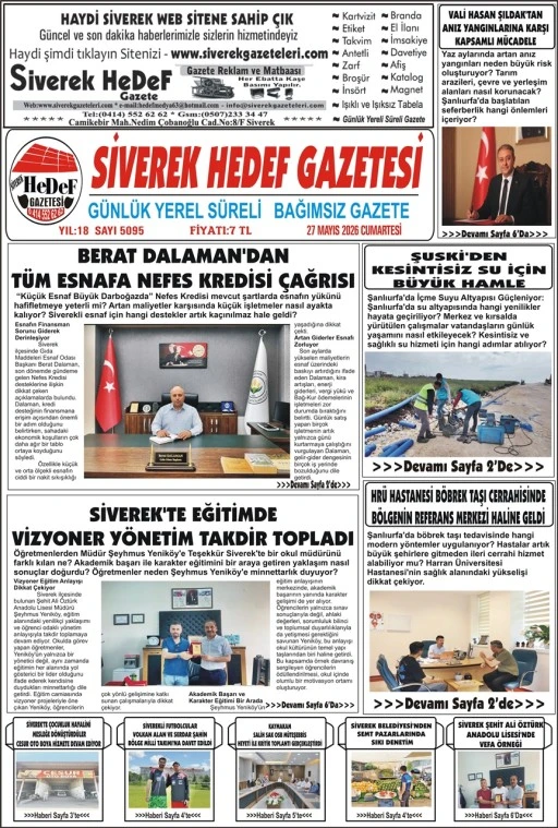 27.06.2026 Tarihli Gazetemiz