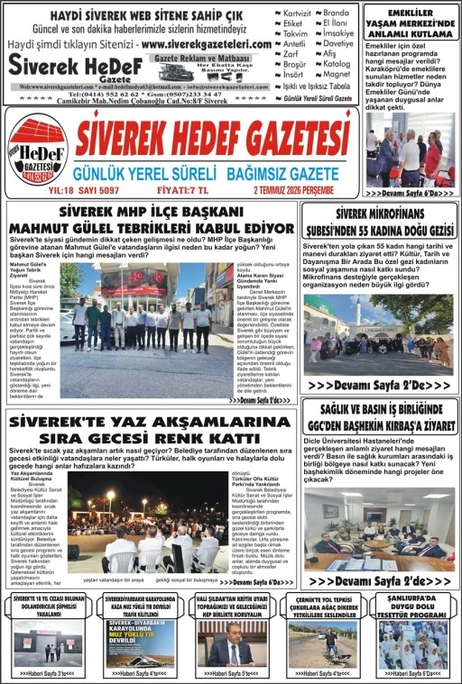 02.07.2026 Tarihli Gazetemiz