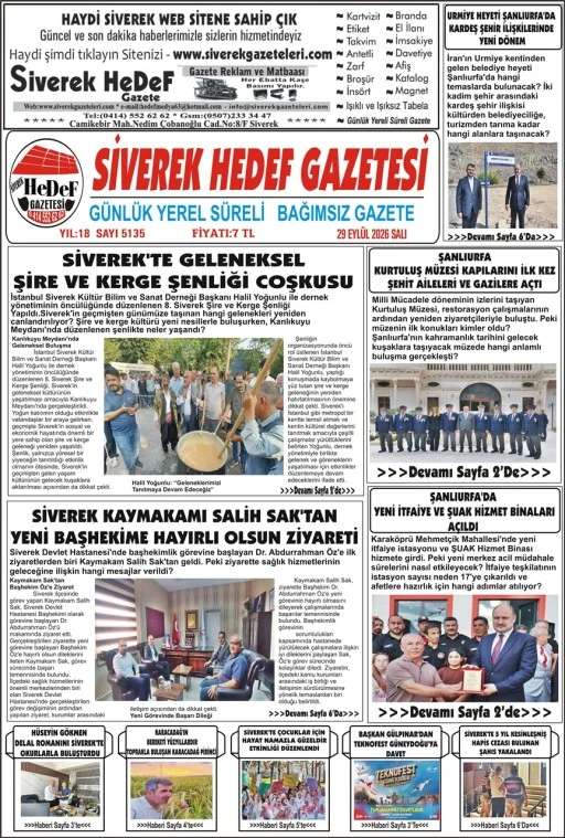 29.09.2026 Tarihli Gazetemiz
