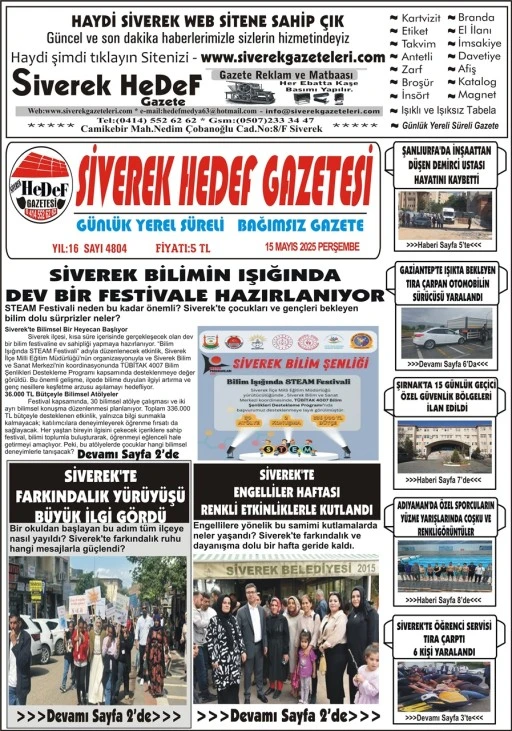 15.05.2025  Tarihli Gazetemiz