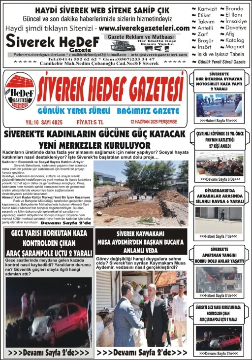 12.06.2025 Tarihli Gazetemiz