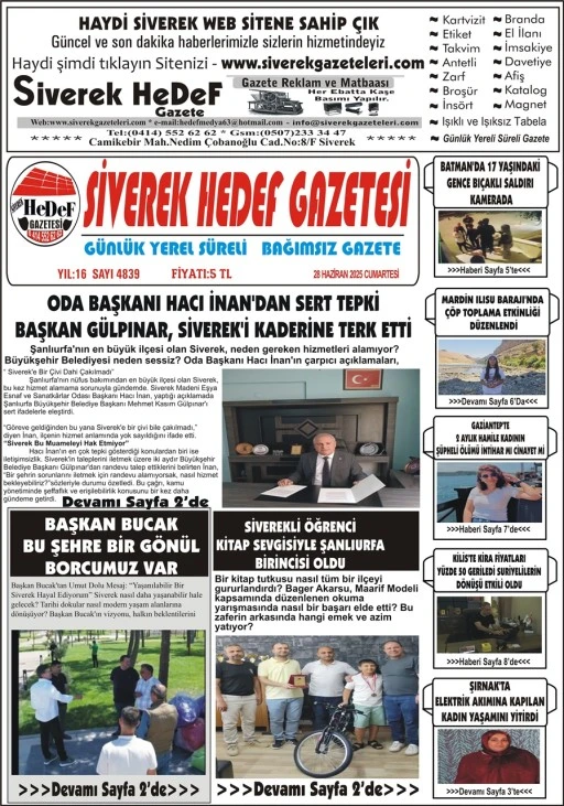 28.06.2025 Tarihli Gazetemiz