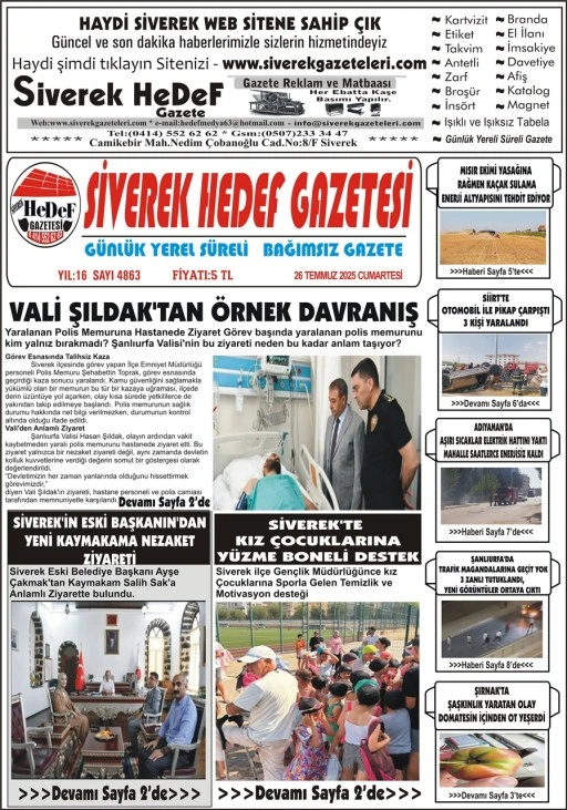 26.072025 Tarihli Gazetemiz