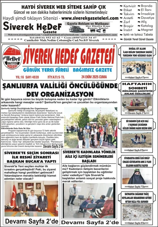 24.10.2025 Tarihli Gazetemiz