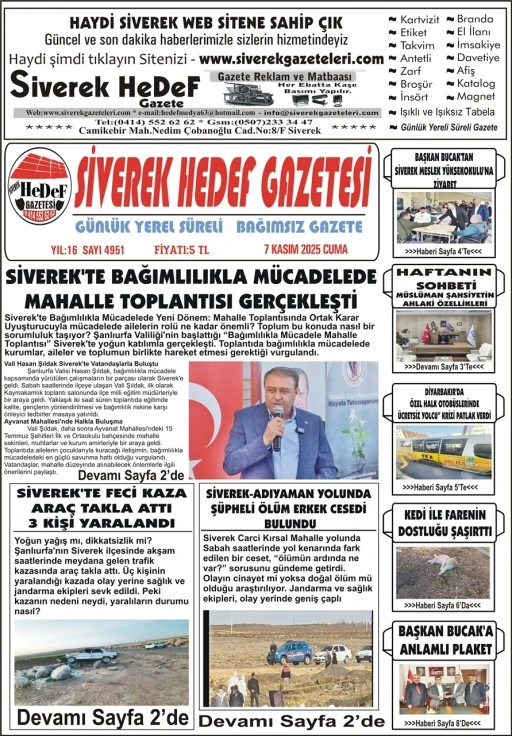 07.11.2025 Tarihli Gazetemiz