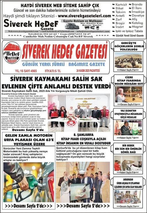24.11.2025 Tarihli Gazetemiz