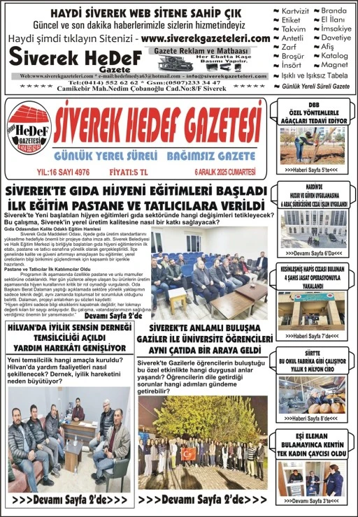 06.12.2025  Tarihli Gazetemiz