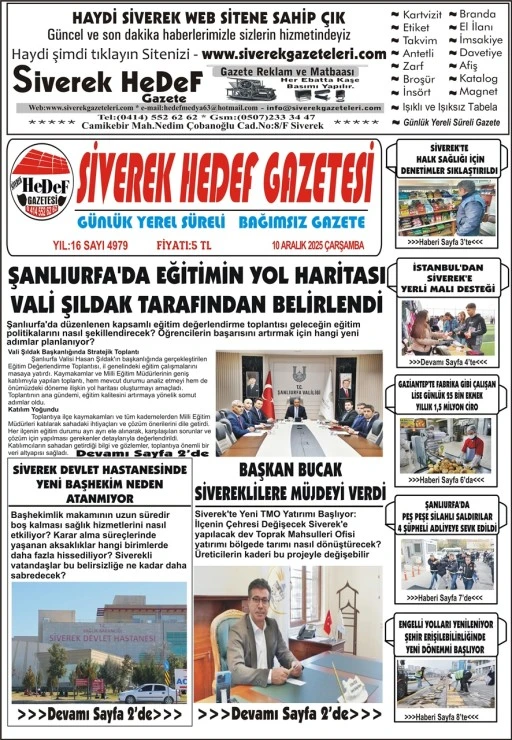 10.12.2025 Tarihli Gazetemiz