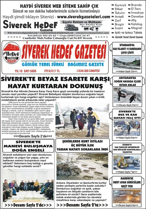 03.01.2026 Tarihli Gazetemiz