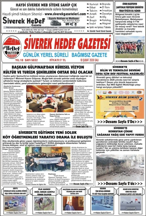 10.02.2026 Tarihli Gazetemiz