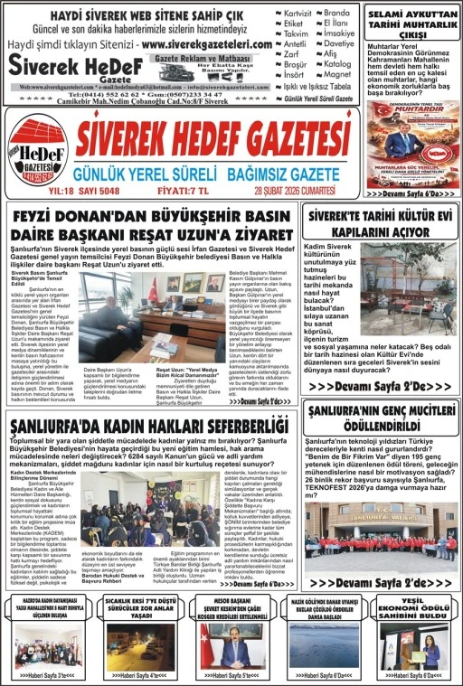 28.02.2026 Tarihli Gazetemiz