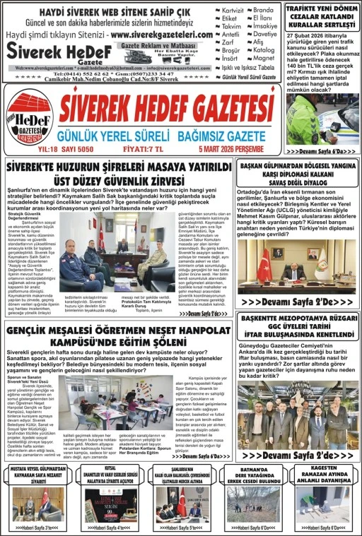 05.03.2026 Tarihli Gazetemiz