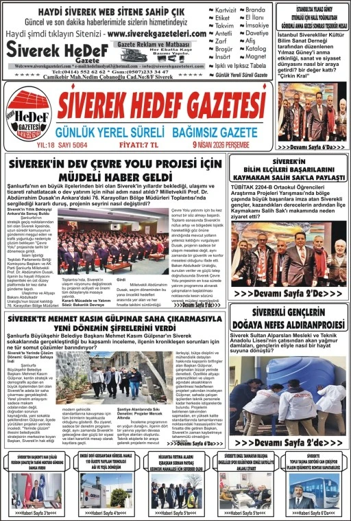 09.04.2026 tarihli Gazetemiz