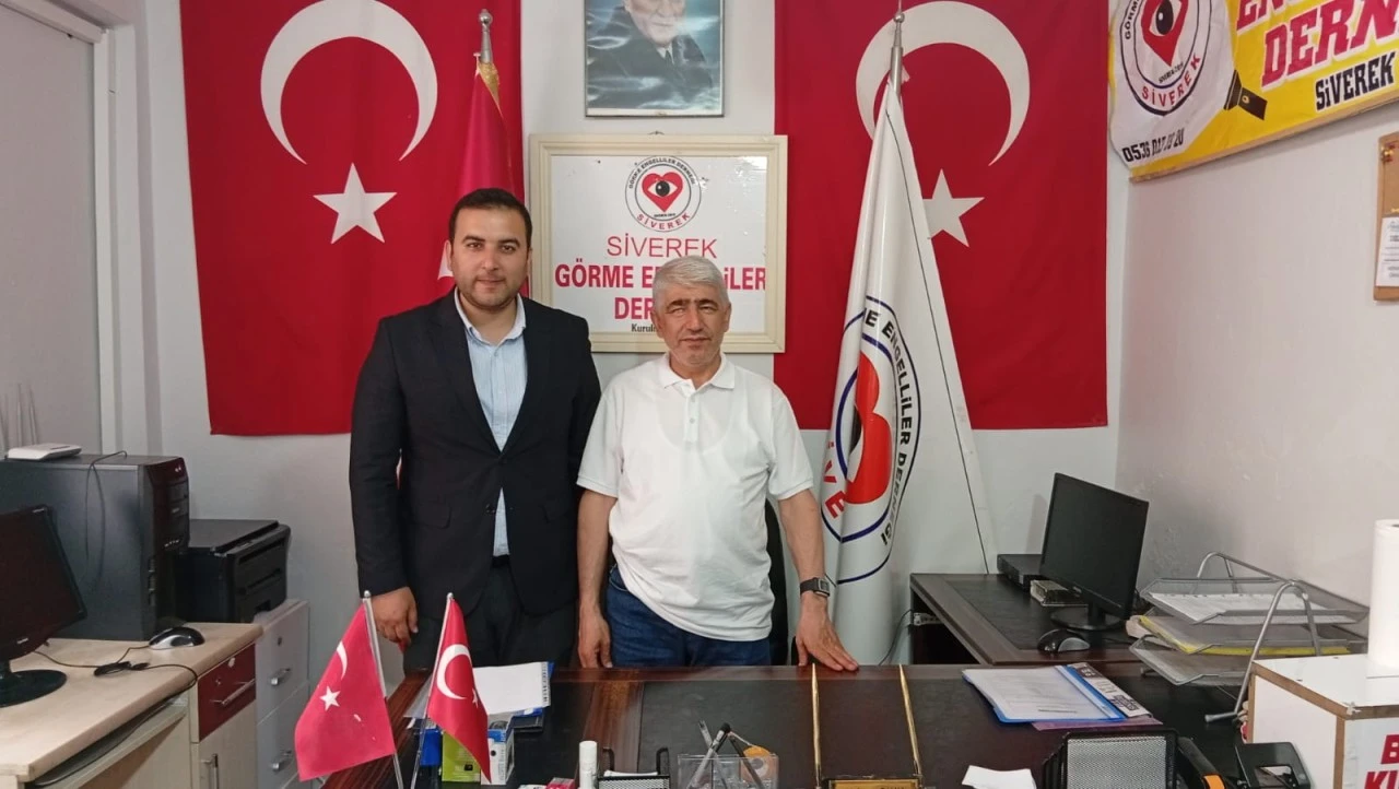 AK Parti Heyetinden G&ouml;rme Engelliler Derneği&rsquo;ne Engelliler Haftası Ziyareti