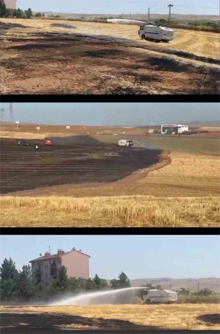 Batman&rsquo;da TOMA'lar Yangına M&uuml;dahale Etti