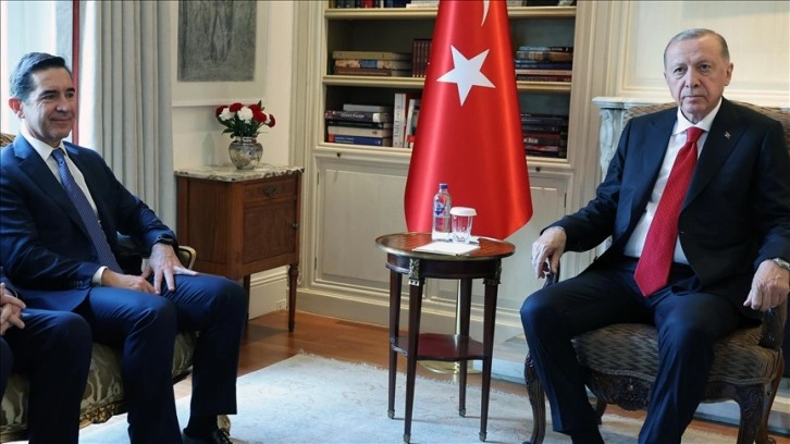 Cumhurbaşkanı Erdoğan, BBVA İcra Kurulu Başkanı Vila'yı kabul etti