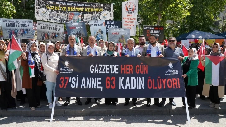 Deprem Bölgesinde İsrail'e Karşı Sesler Yükseldi: Gazze Saldırıları Protesto Edildi