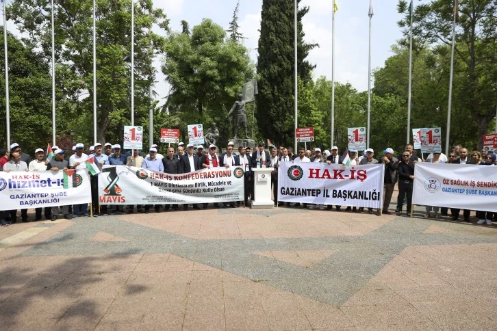 Gaziantep'te 1 Mayıs Emek ve Dayanışma Günü Kutlaması