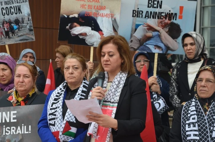 Gaziantep'te &quot;Gazze'de Anne Olmak&quot; Temasıyla İsrail Protestosu