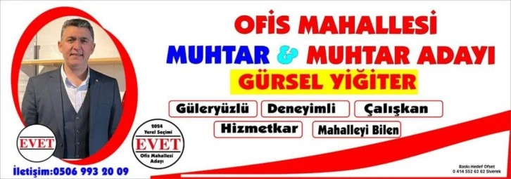 Gürsel YİĞİTER, Ofis Mahallesi'nin Güvenini Tekrar Kazanmaya Hazır