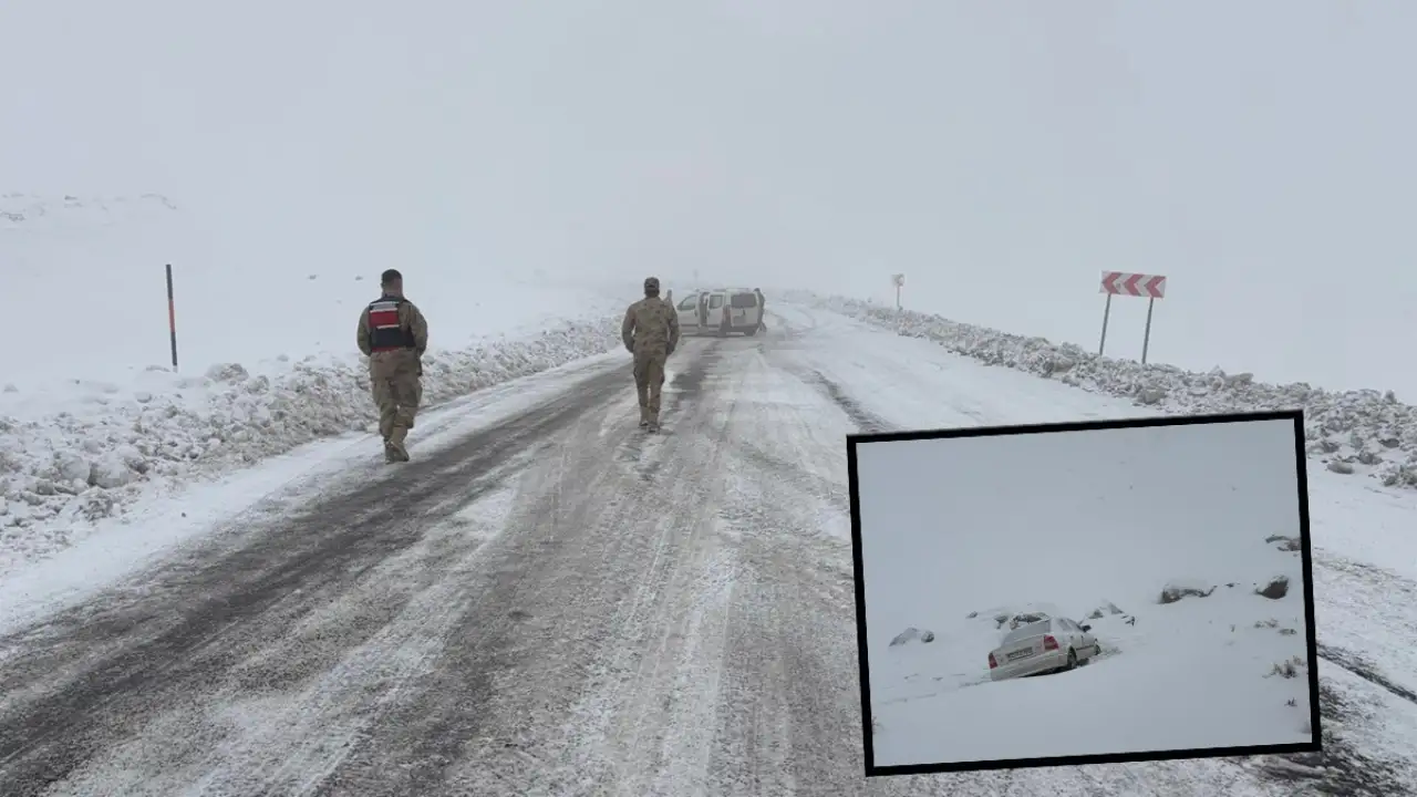 Karacadağ Ge&ccedil;idinde Buz Tehdidi: Siverek-Diyarbakır Yolunda Jandarma Teyakkuza Ge&ccedil;ti!