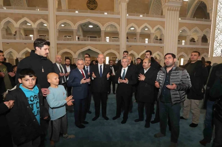 KKTC Cumhurbaşkanı Tatar, Şahinbey Millet Camii’ni Gezdi