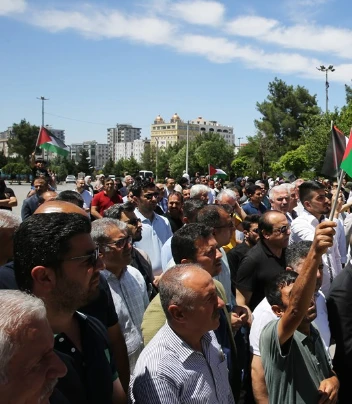 Mardin'de İsrail'in Gazze Saldırılarına Karşı Kapsamlı Protesto