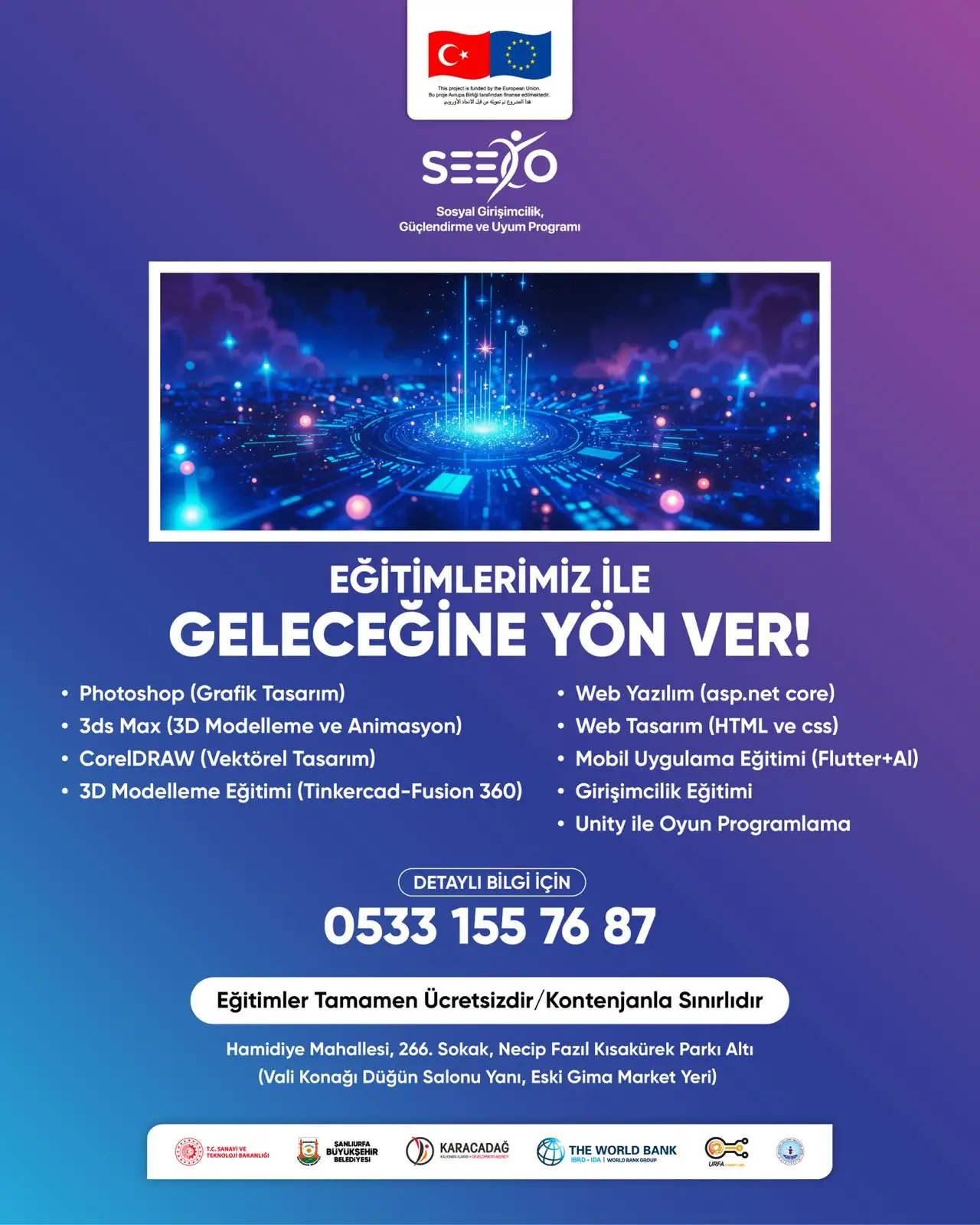 Şanlıurfa’da Dijital Devrim Başlıyor