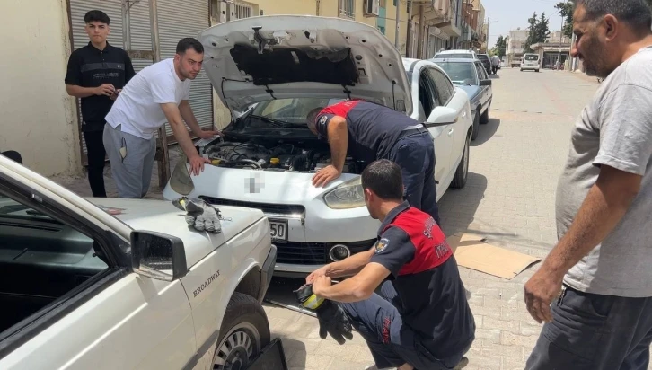 Şanlıurfa'da Yavru Kedinin Motor Macerası Mutlu Sonla Bitti